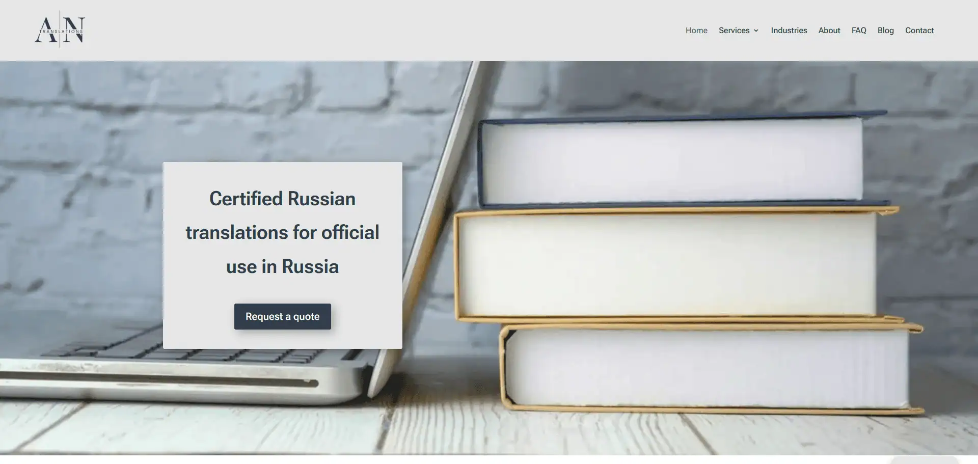 AN Translations homepage