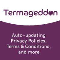 Termageddon banner: Auto-updating Privacy Policies. Terms & Conditions, and more.